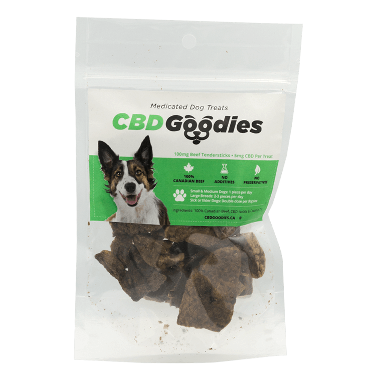 CBD Goodies – Medicated Dog Treats – Beef Tendersticks – 100mg CBD | BC Weed Edible Canada CBD Goodies – Medicated Dog Treats – Beef Tendersticks – 100mg CBD | BC Weed Edible Canada