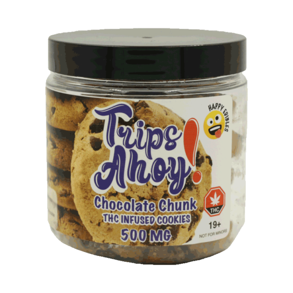 Trips Ahoy – Chocolate Chunk THC Infused Cookies – 500mg | BC Weed Edible Canada Trips Ahoy – Chocolate Chunk THC Infused Cookies – 500mg | BC Weed Edible Canada