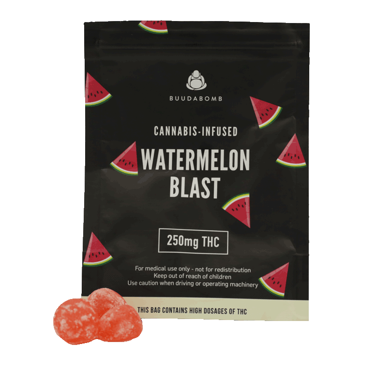 Buudabomb – Watermelon Blast – 250mg | BC Weed Edible Canada Buudabomb – Watermelon Blast – 250mg | BC Weed Edible Canada