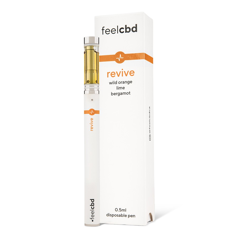 FeelCBD – Revive – Dispsable CBD Vape Pen 0.5ml | BC Weed Edible Canada FeelCBD – Revive – Dispsable CBD Vape Pen 0.5ml | BC Weed Edible Canada