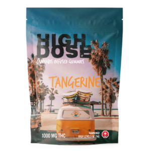 High Dose – edibles Infused Gummies – Tangerine – 1000mg/1500mg | BC Weed Edible Canada